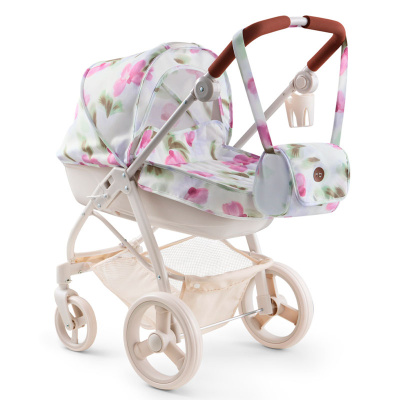 Игрушечная коляска для кукол Эшли Happy Baby 331956 сиреневые цветы 1